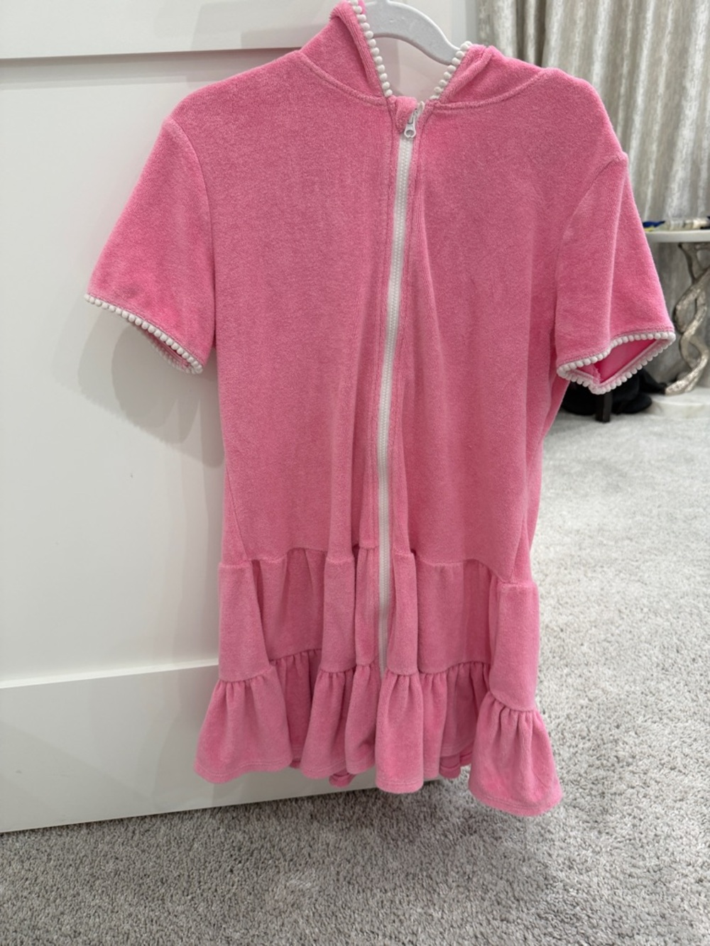 Cat & Jack Pink Hooded Terry Swim Coverup